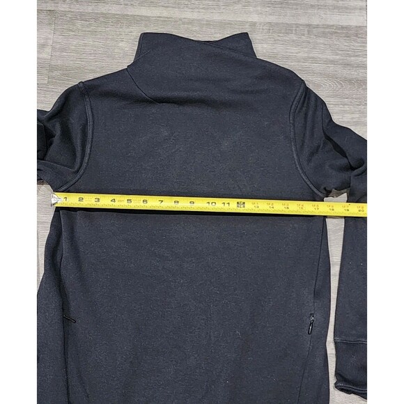 Athleta Women Black Cozy Karma Funnel High Neck Sweater Dress Size XS Pocket - Picture 5 of 11